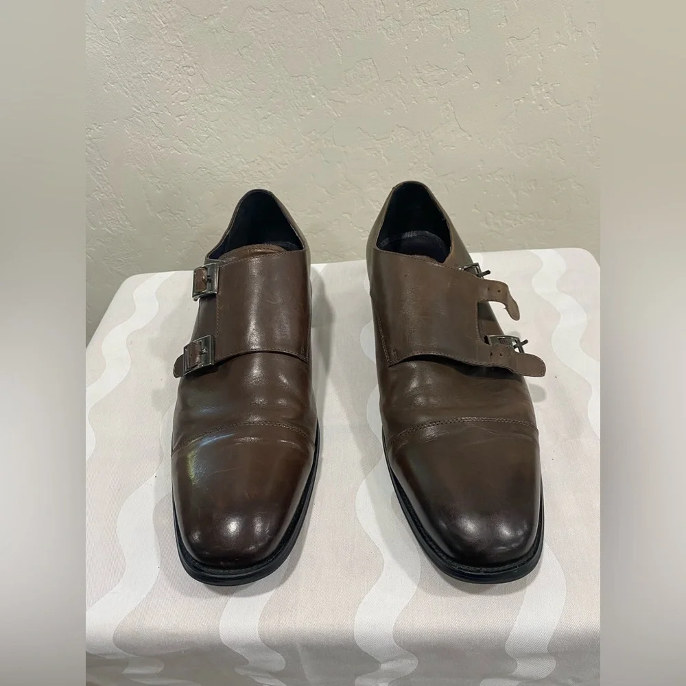 Express Men's Size 11 Dress Double Monk Strap Shoes. - Picture 1 of 8